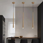 Sleek Adjustable Glass Pendant Light with Integrated LED – Modern Kitchen Pendant Lighting in Warm Light 4
