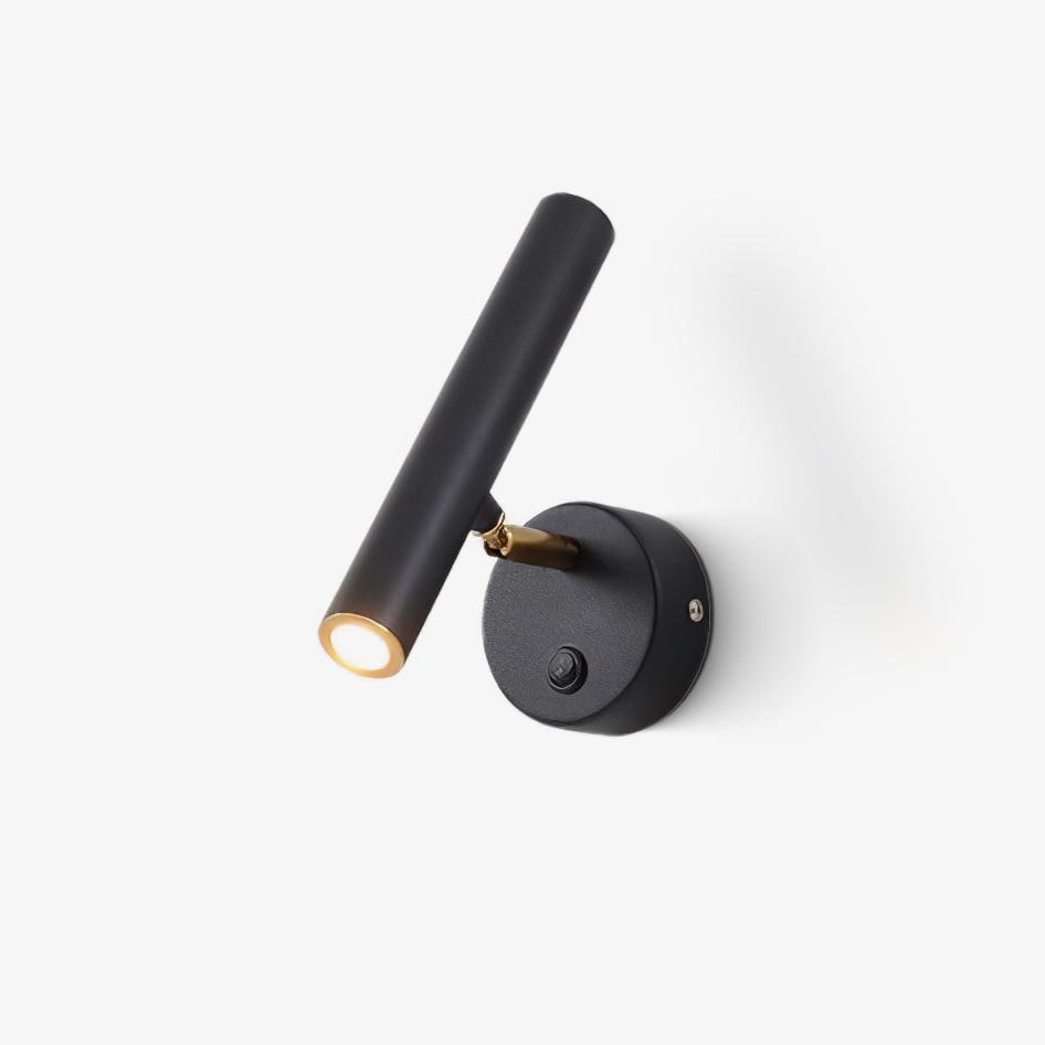 Slender Adjustable Wall Lamp with Integrated LED, Black Finish – Modern Sconce Light for Indoor Spaces 1