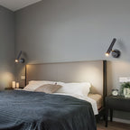 Slender Adjustable Wall Lamp with Integrated LED, Black Finish – Modern Sconce Light for Indoor Spaces 4