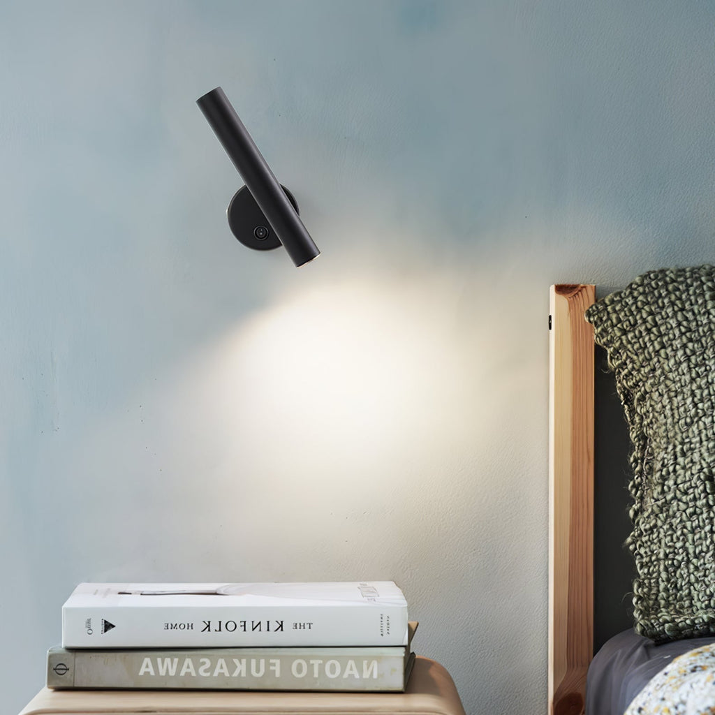 Slender Adjustable Wall Lamp with Integrated LED, Black Finish – Modern Sconce Light for Indoor Spaces 8