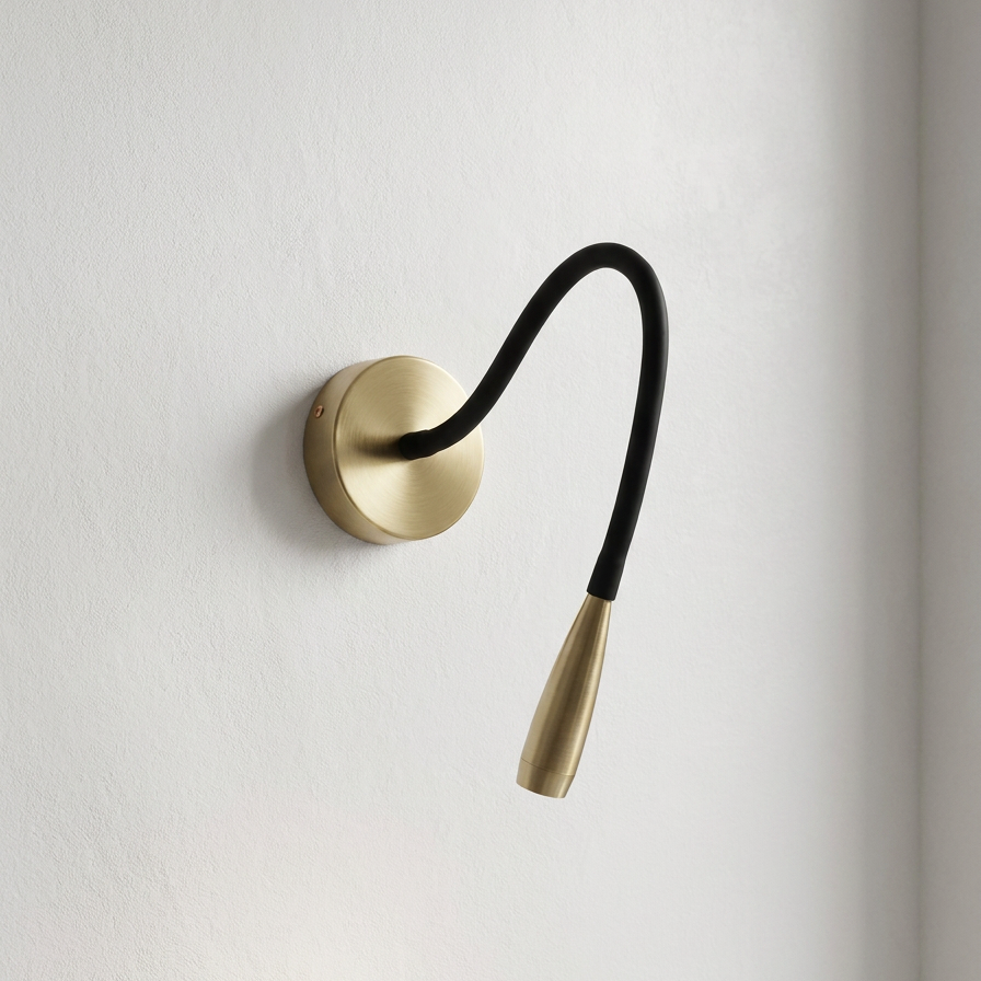 Slim Copper LED Wall Sconce - Elegant Lighting for Any Space 0