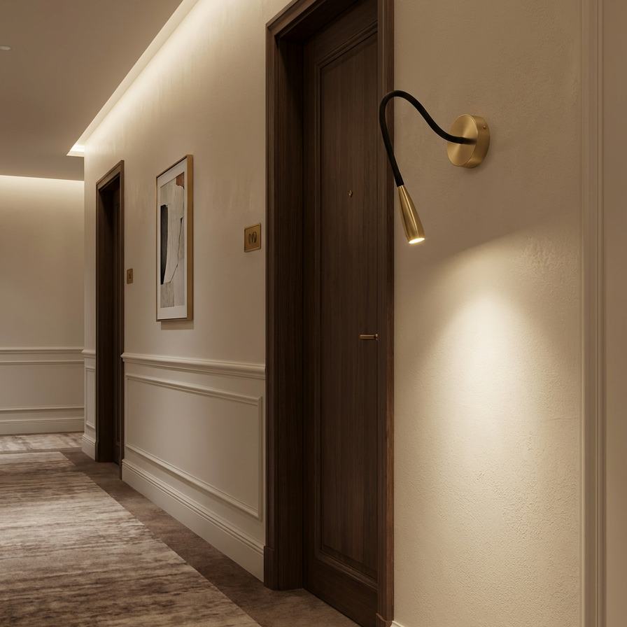 Slim Copper LED Wall Sconce - Elegant Lighting for Any Space 7
