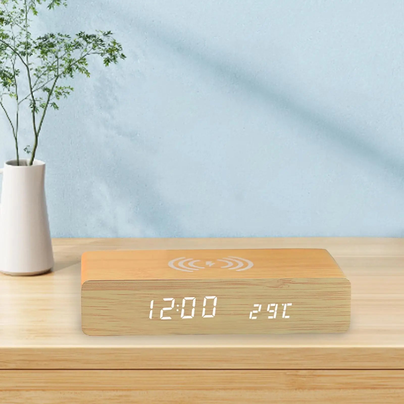Smart Alarm Clock - Wireless Charging & Adjustable Brightness Features 2
