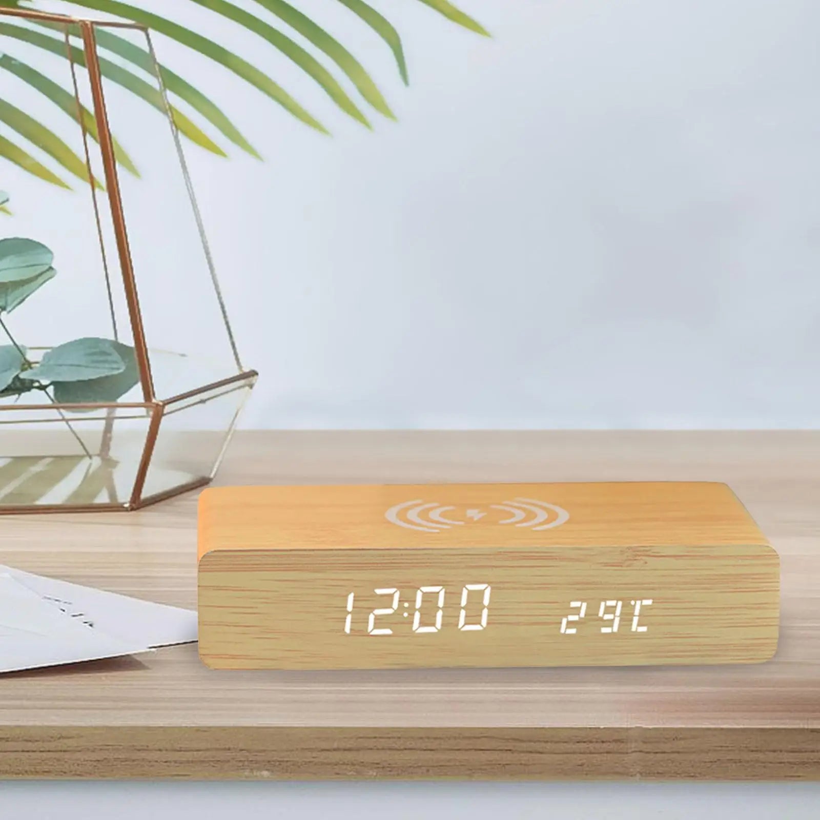 Smart Alarm Clock - Wireless Charging & Adjustable Brightness Features 3