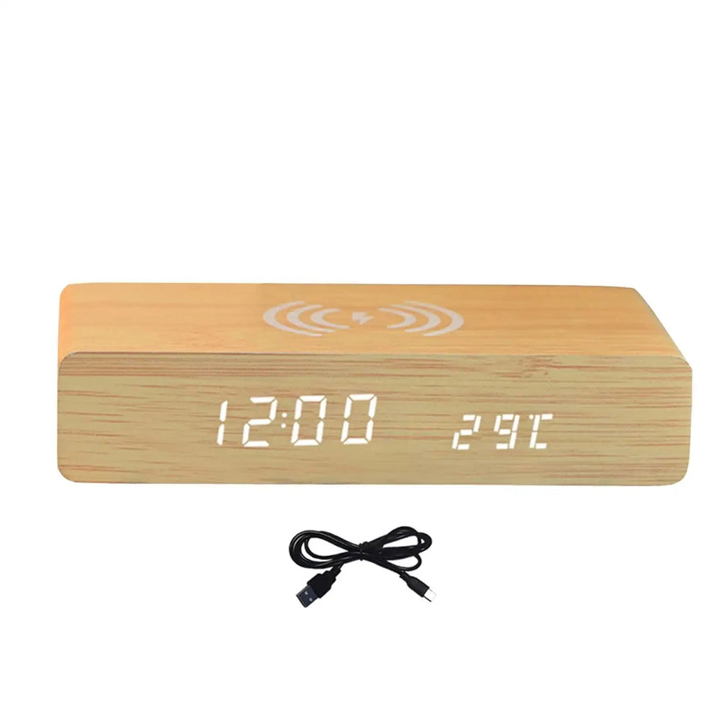 Smart Alarm Clock - Wireless Charging & Adjustable Brightness Features 4