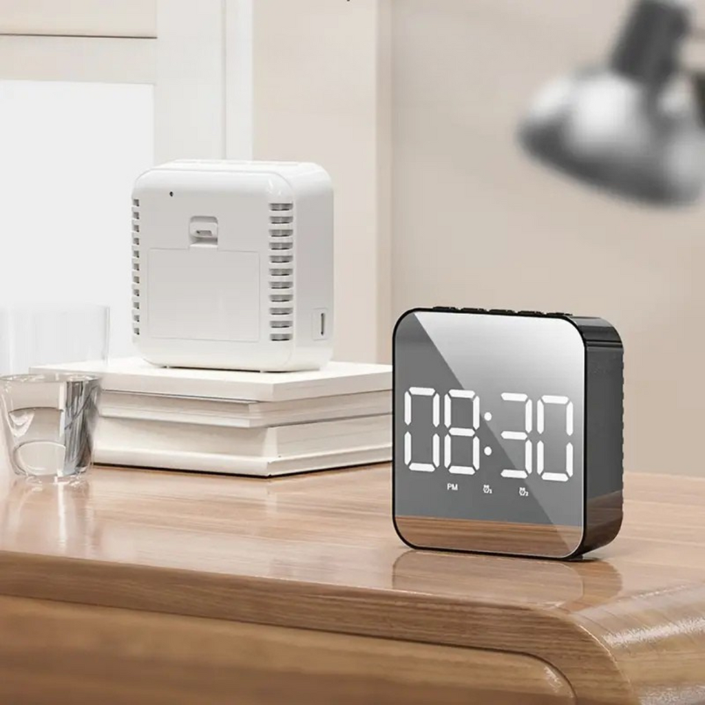Smart LED Alarm Clock - Voice Control, Temperature Display & Dual Power 0
