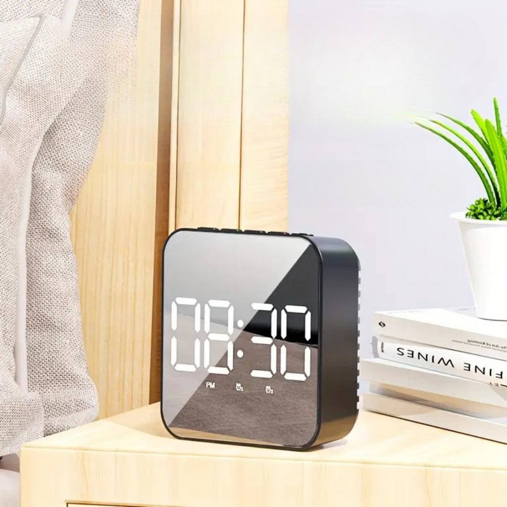 Smart LED Alarm Clock - Voice Control, Temperature Display & Dual Power 3