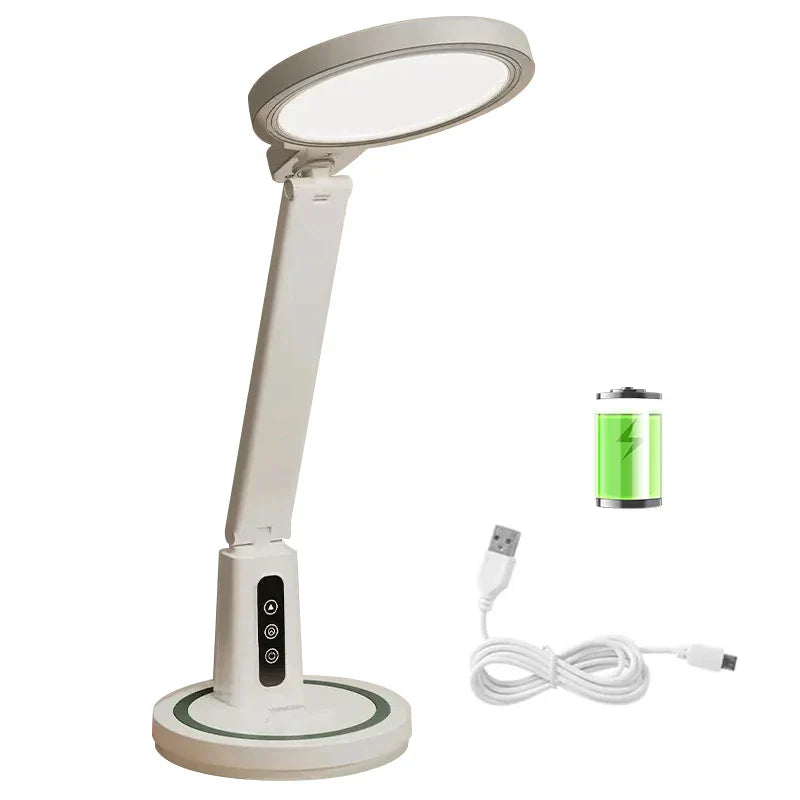 Smart LED Desk Lamp - Adjustable Brightness & Integrated Digital Clock 5
