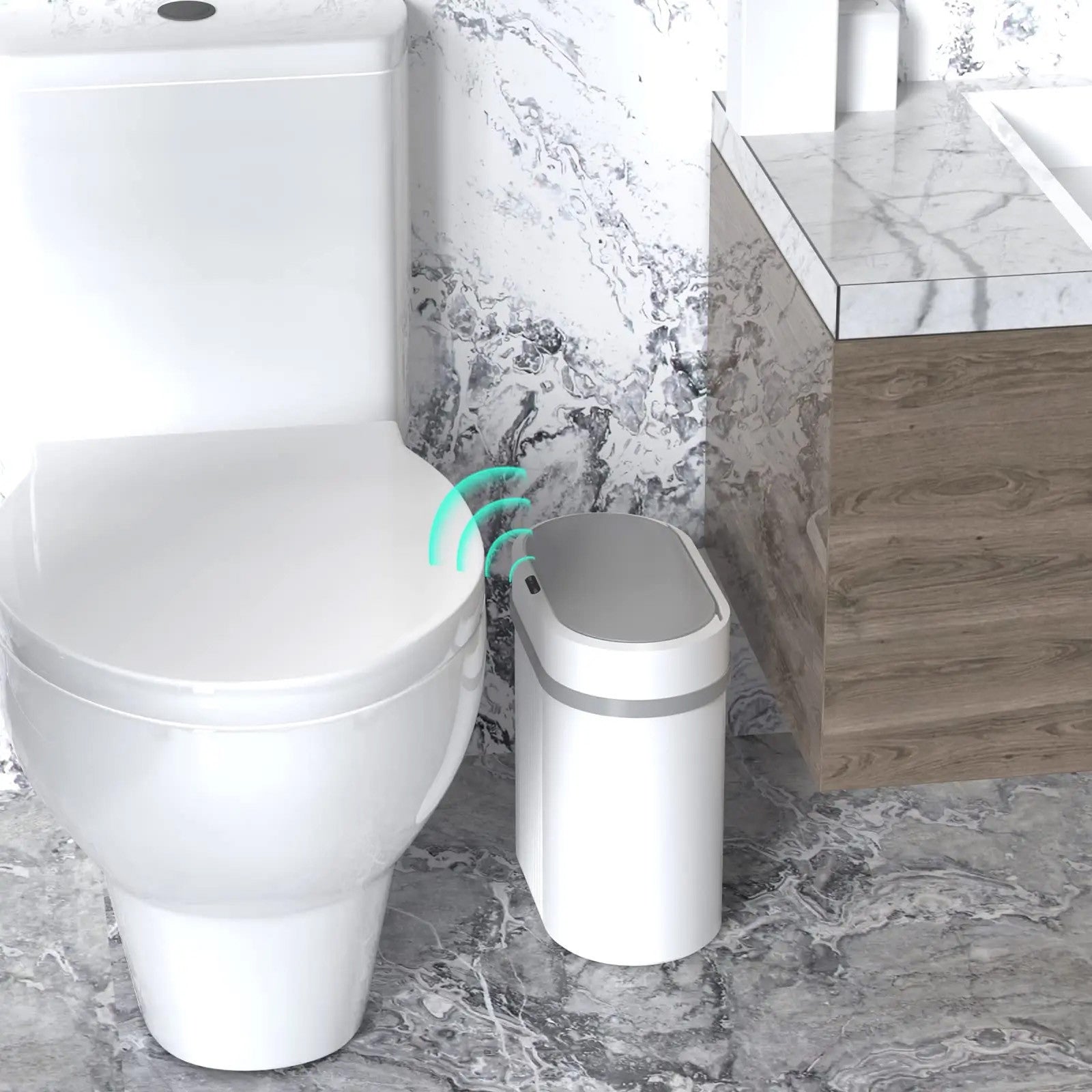 Smart Motion Trash Can - Hands-Free, Odor-Resistant, Compact Design 0