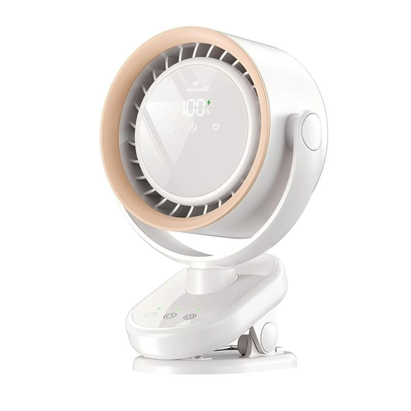 Portable Fan Rechargeable 4000mAh USB Type C Adjustable Speed LED Display