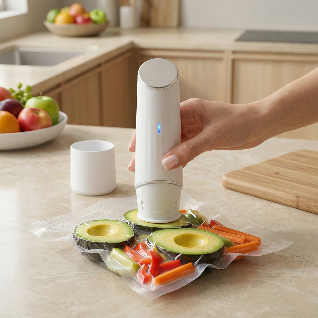 Portable Vacuum Sealer, Rechargeable, Cordless, Auto Shut Off 1