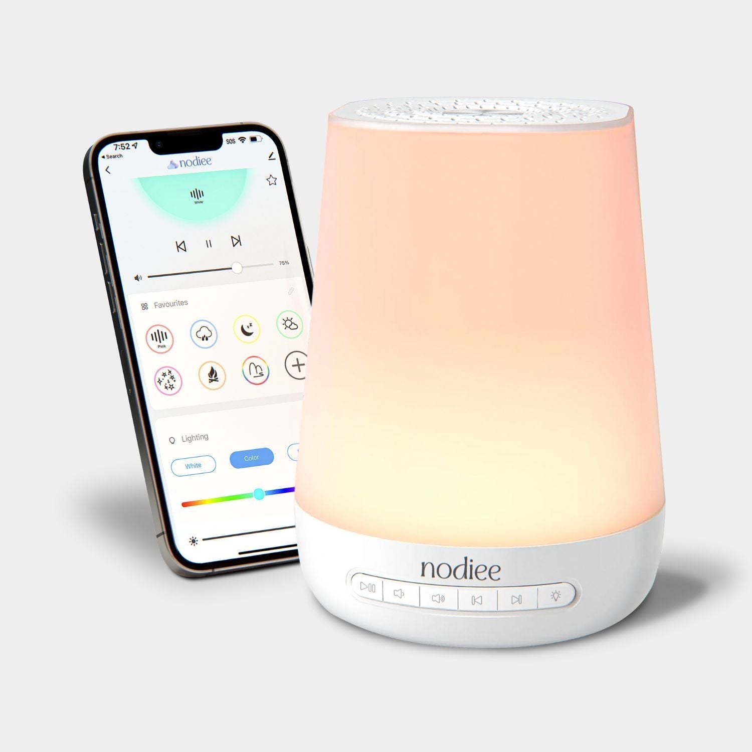 Smart White Noise Machine - Portable Sound Machine for Sleep Quality 0
