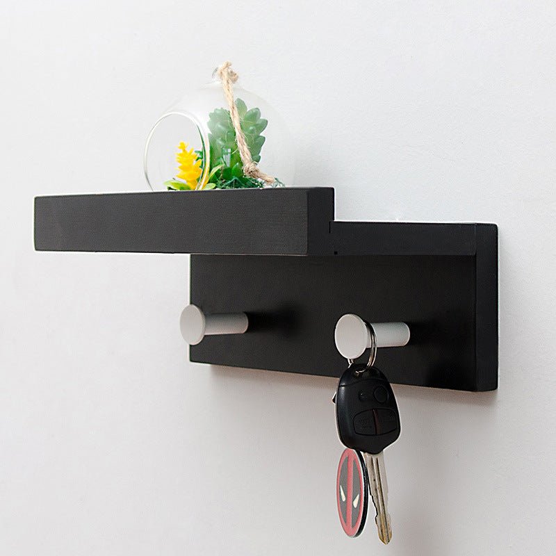 Smash Wall Shelf - Durable Wooden Storage Rack with Hooks for Organized Spaces 21