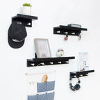 Smash Wall Shelf - Durable Wooden Storage Rack with Hooks for Organized Spaces 6