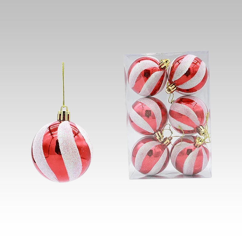 Snowflake Christmas Baubles Set - Elegant 6cm Ornaments for Tree Decor 0