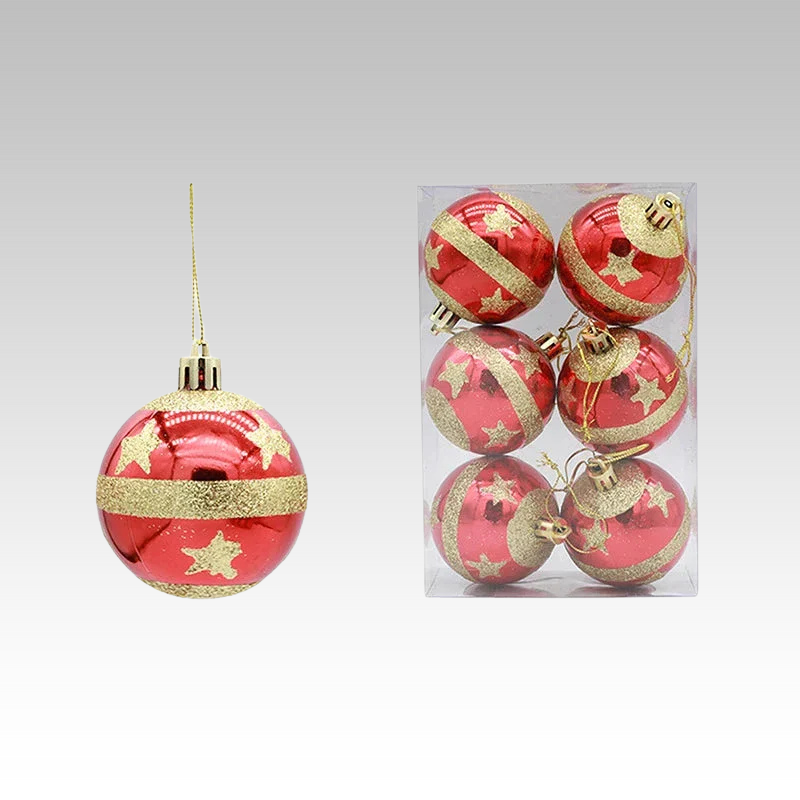 Snowflake Christmas Baubles Set - Elegant 6cm Ornaments for Tree Decor 10