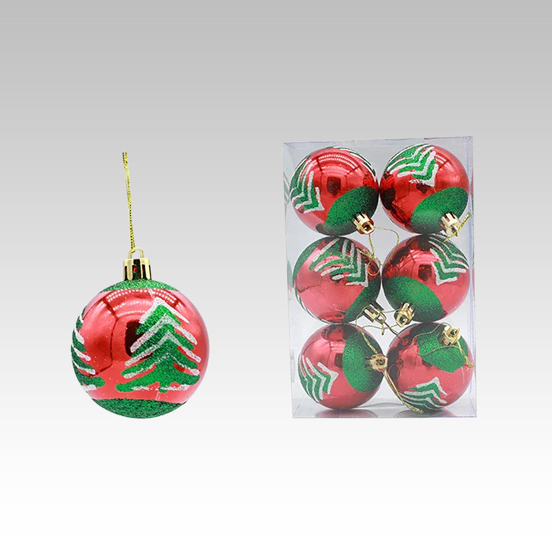 Snowflake Christmas Baubles Set - Elegant 6cm Ornaments for Tree Decor 11