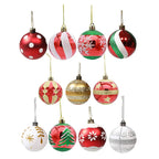 Snowflake Christmas Baubles Set - Elegant 6cm Ornaments for Tree Decor 2