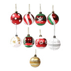 Snowflake Christmas Baubles Set - Elegant 6cm Ornaments for Tree Decor 3