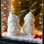 Winter Snowman Candle Wax Ornament for Christmas Decor 4