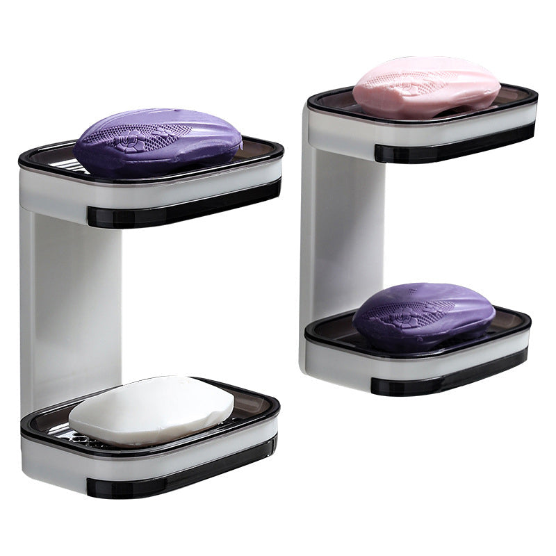 Soap Dish for Shower - Draining Tray, Easy Install, Durable ABS 8