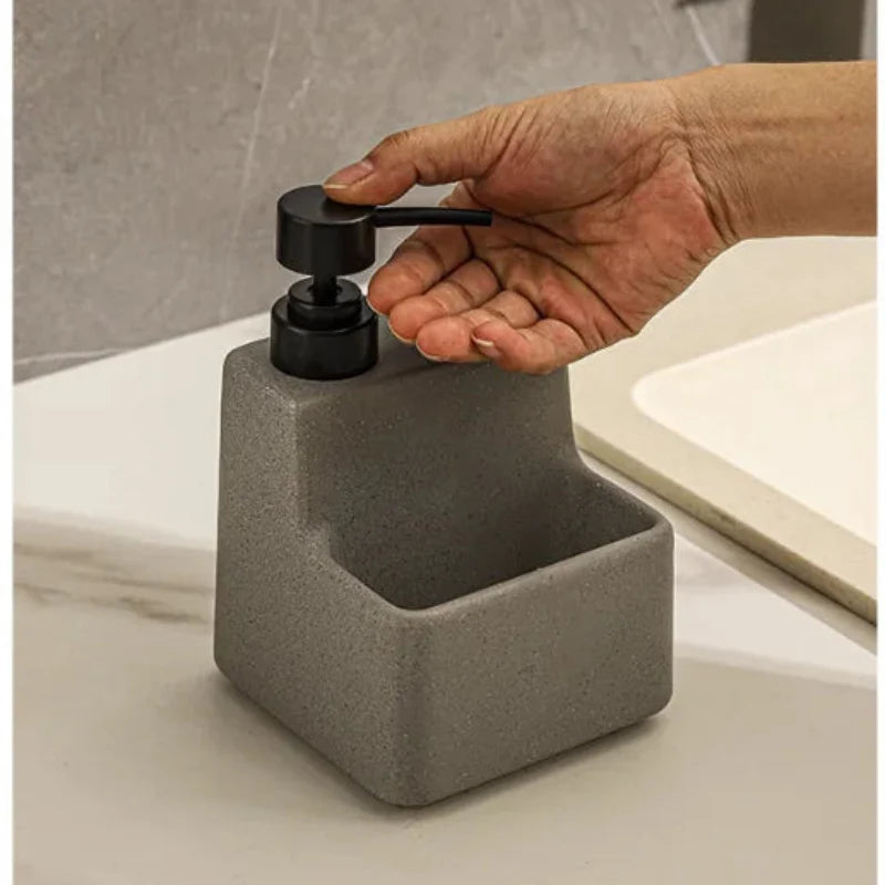 Soap Dispenser, Integrated Storage, Pump Dispenser, Countertop Design 2