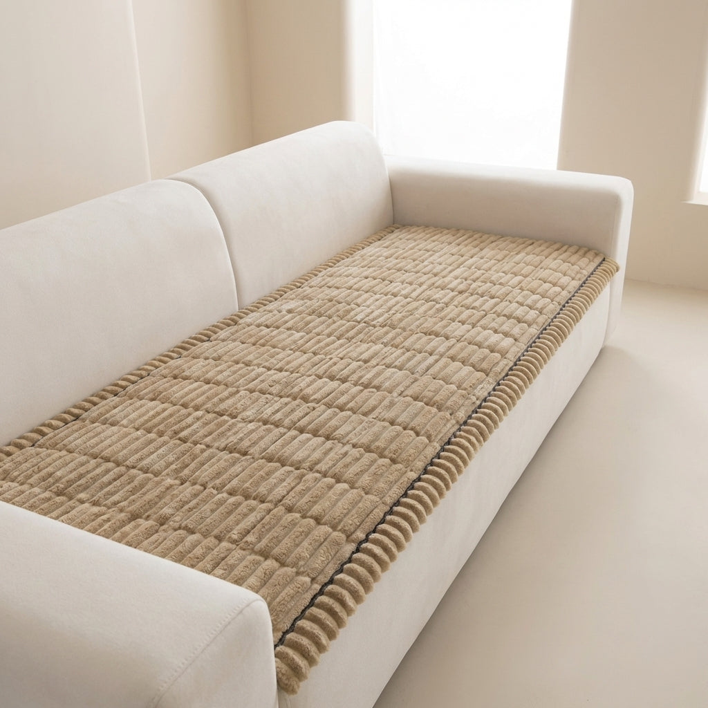 Sofa Cover Ultra Plush Fabric Non Slip Machine Washable Universal Fit Sofa Protector 00