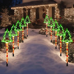 Solar Christmas Tree Lights - Energy-Efficient LED Outdoor Decor, 8 Modes 1