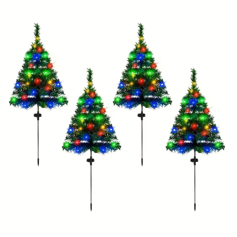 Solar Christmas Tree Lights - Multi-Color LED Outdoor Decoration 6