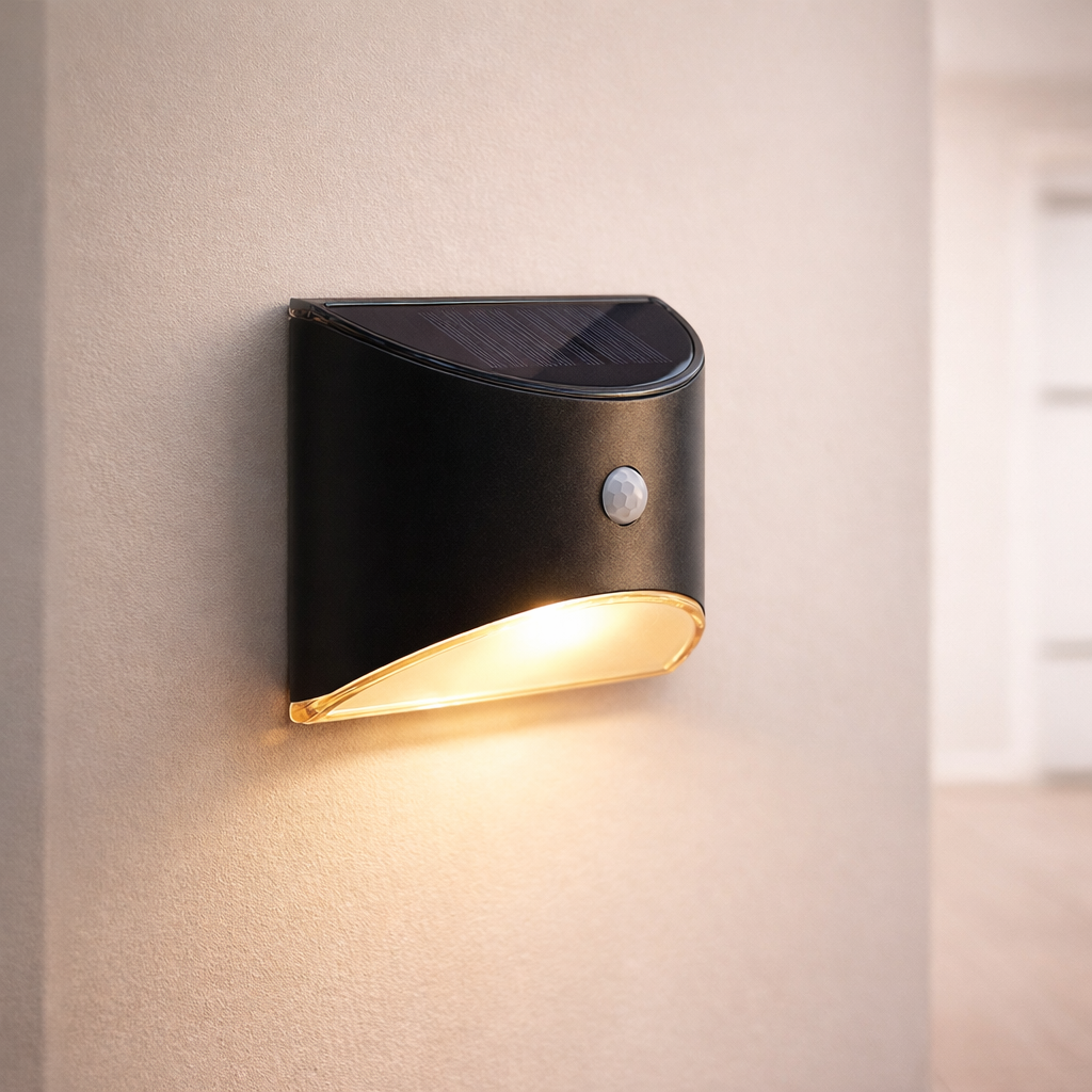 Solar Fence Light - Motion Sensor, Waterproof, Solar Powered Outdoor Safety 