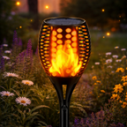 Solar Flame Torch Lights - Elegant Outdoor Lighting with Flickering Effect 0