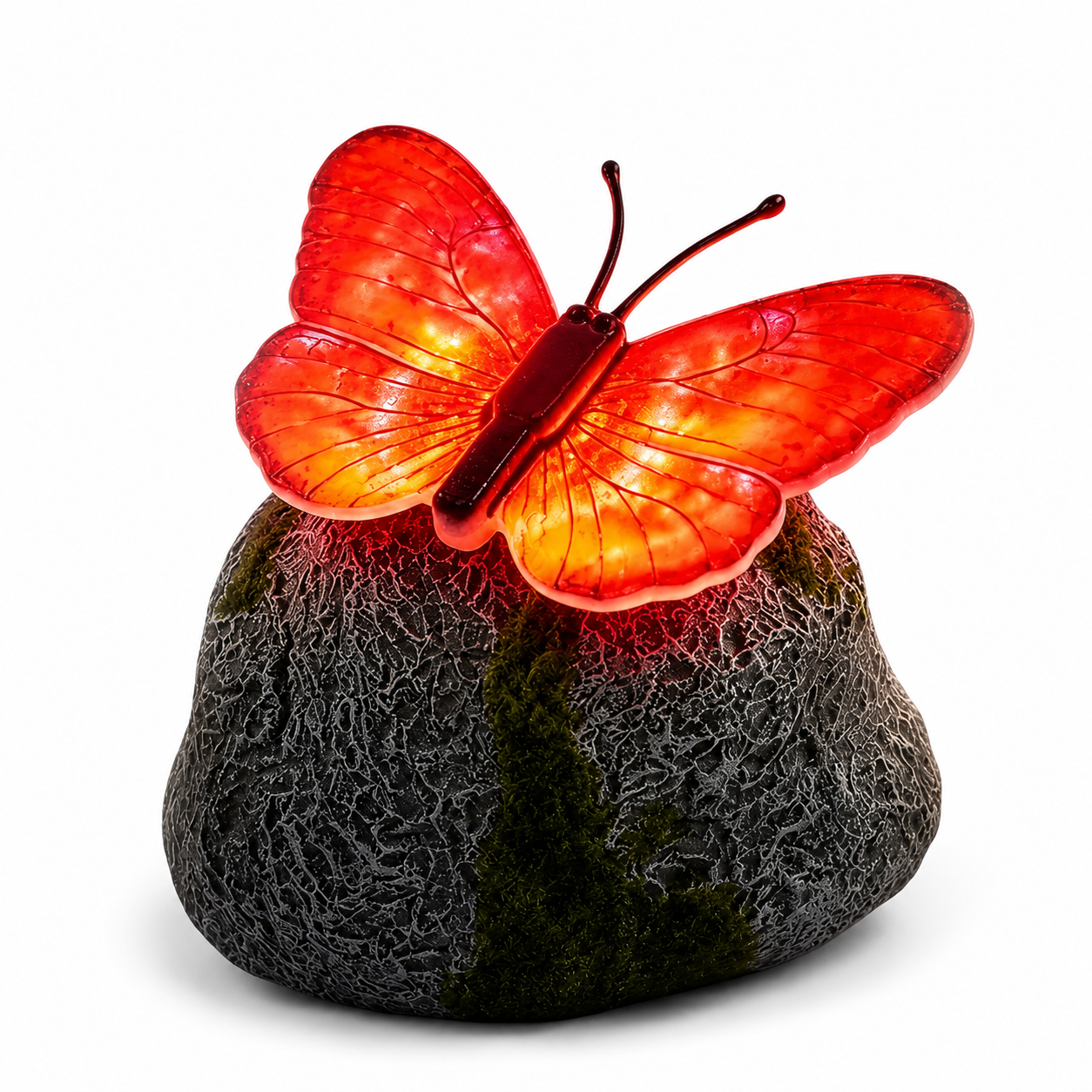 Solar Garden Light - Realistic Stone Design for Automatic Outdoor Illumination 8