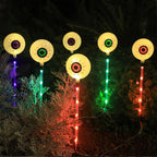 Solar LED Outdoor Eyeball Light - Waterproof, Art Deco Design for Landscape Lighting 0