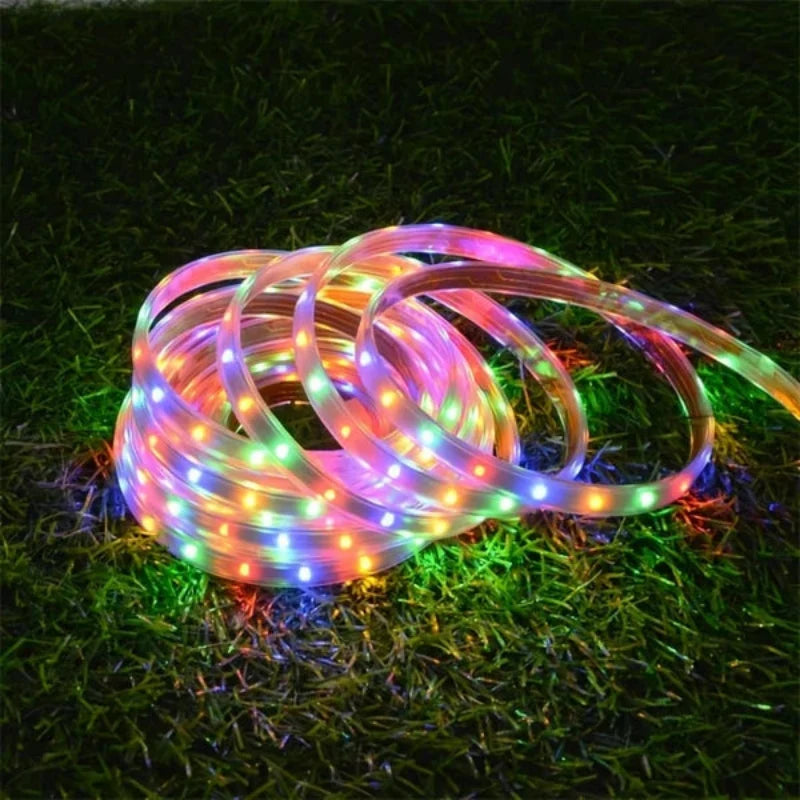 Solar LED Strip Lights with Remote Control and Waterproof Design 8