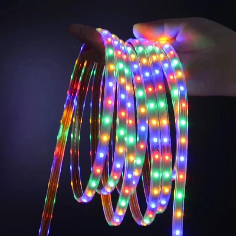Solar LED Strip Lights with Remote Control and Waterproof Design 9