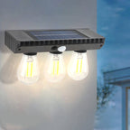 Solar LED Wall Sconce - Waterproof Outdoor Light with Human Sensor 1