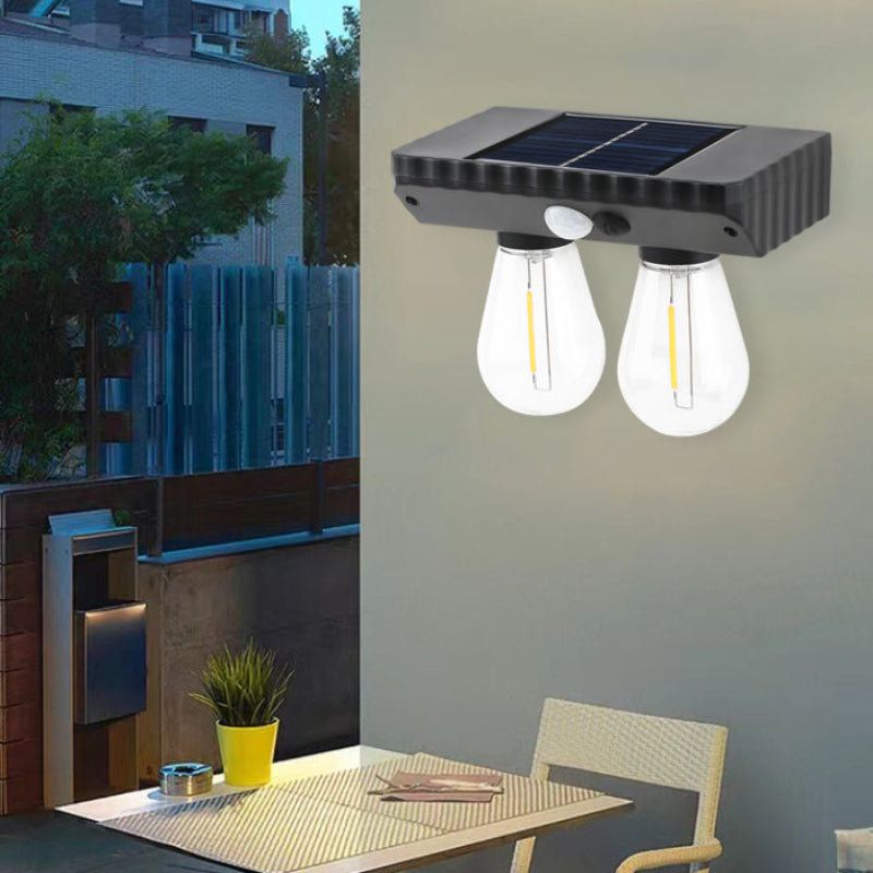 Solar LED Wall Sconce - Waterproof Outdoor Light with Human Sensor 5