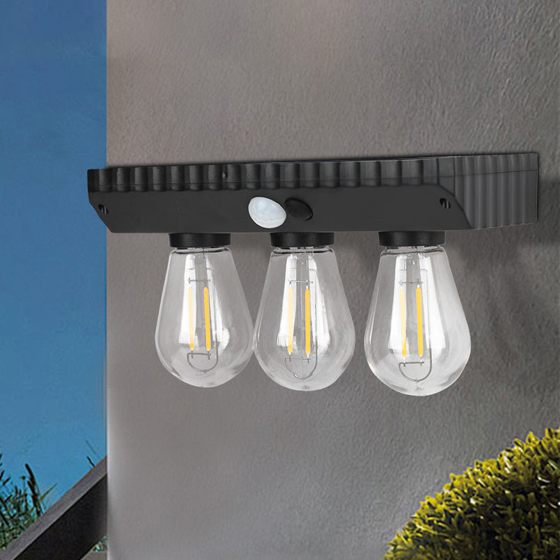 Solar LED Wall Sconce - Waterproof Outdoor Light with Human Sensor 7