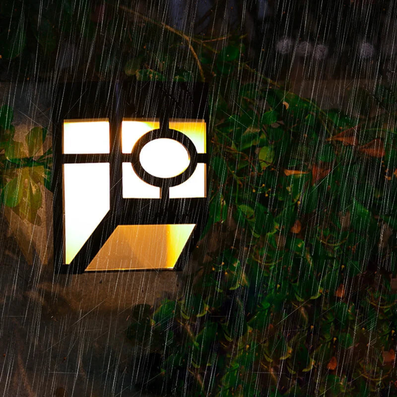 Solar LED Wall Sconce Light - Waterproof & Automatic Dusk Activation 0