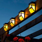 Solar LED Wall Sconce Light - Waterproof & Automatic Dusk Activation 7