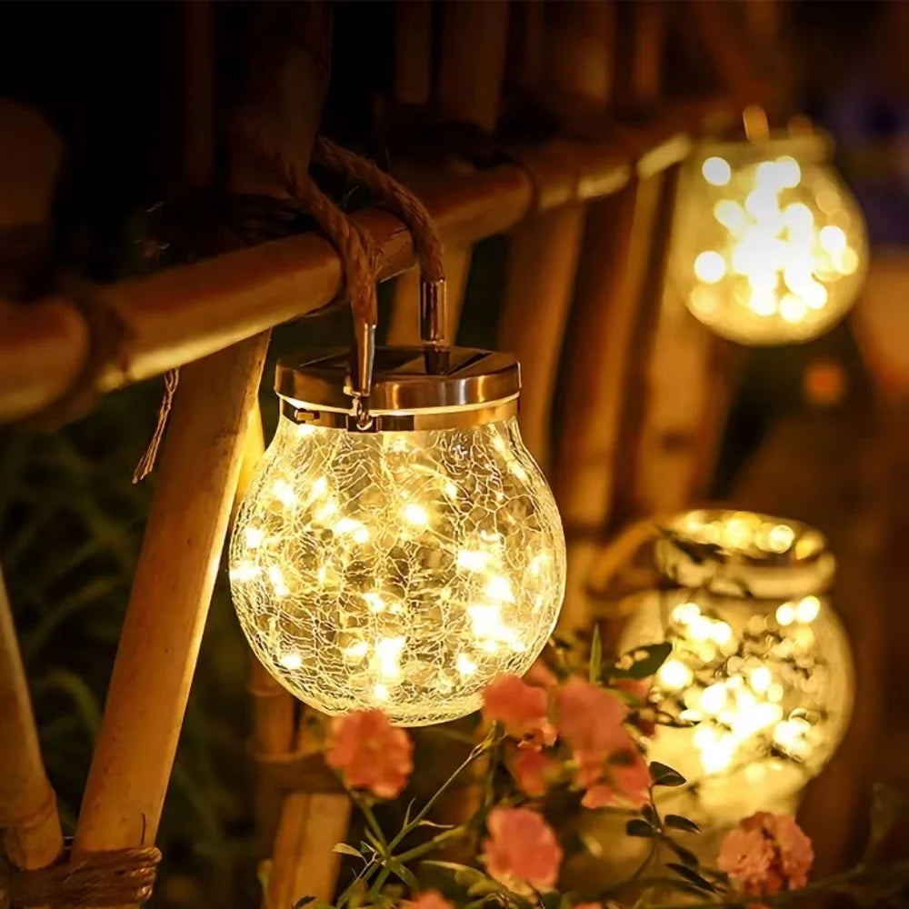 Solar Outdoor Lantern - IP65 Waterproof, Automatic Lighting for Gardens 1