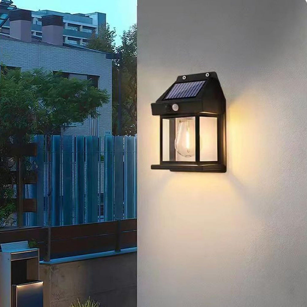 Solar Outdoor Wall Lantern - Eco-Friendly Motion Sensor Lighting 3