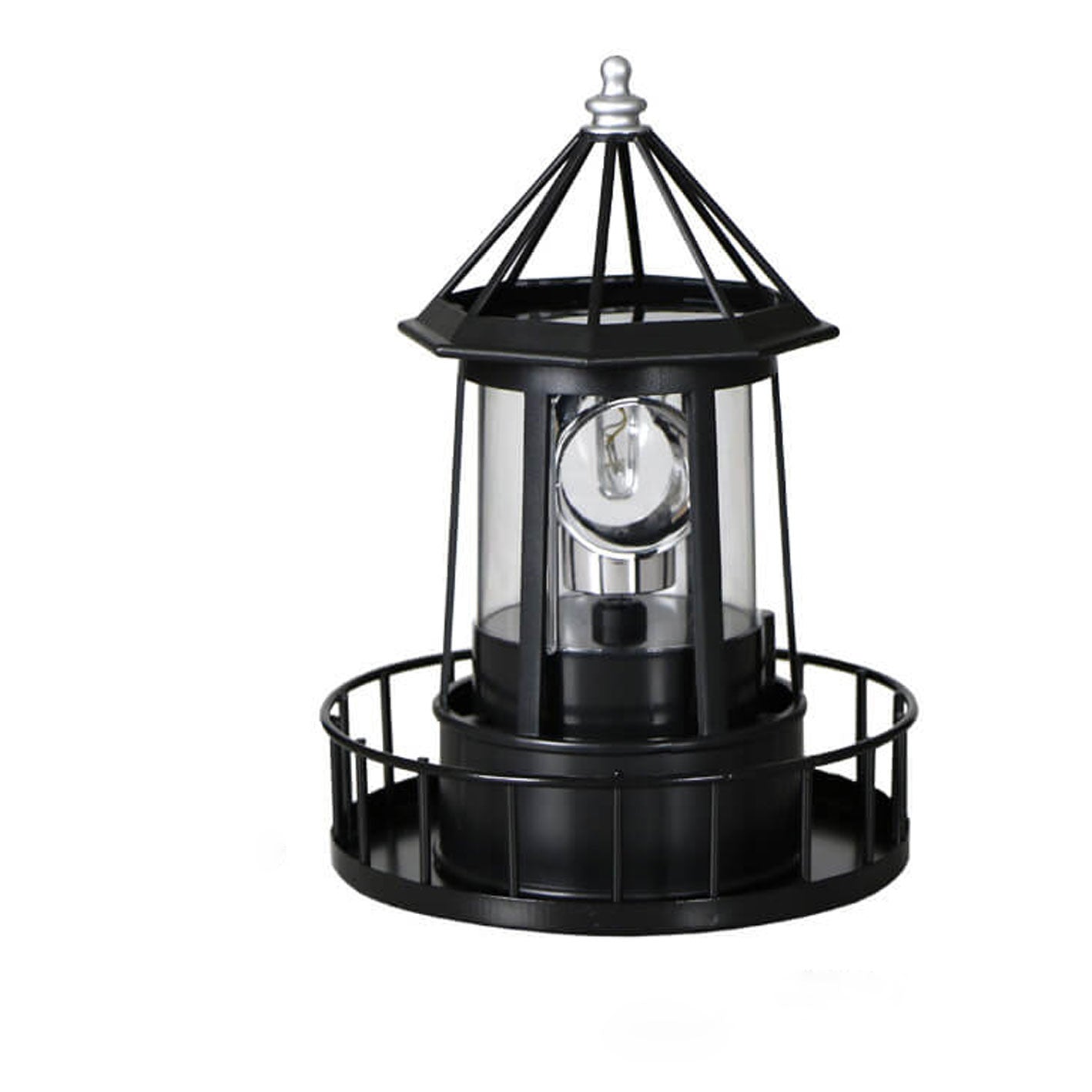 Solar Rotating Tower LED Garden Light - Energy-Efficient Outdoor Illumination 4