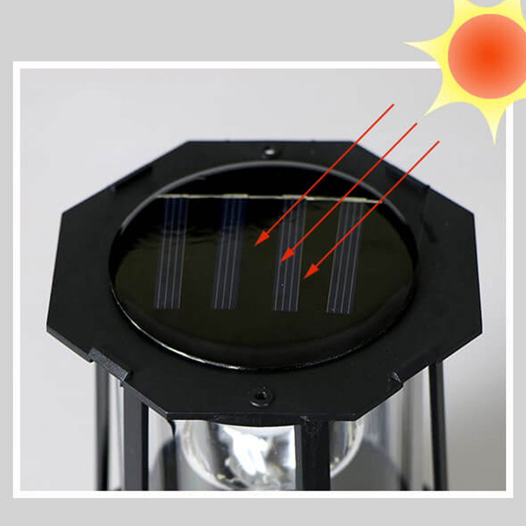 Solar Rotating Tower LED Garden Light - Energy-Efficient Outdoor Illumination 8
