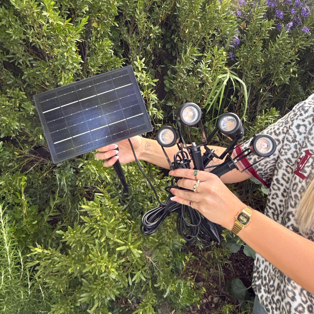Solar Spotlight Pack - Weatherproof LED Outdoor Lighting 4