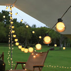Solar String Lights - Warm White LED, Remote Control & Dual Power 5