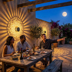 Solar Wall Light - Automatic Dusk Sensor, Weatherproof Outdoor Lighting 2