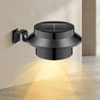 Solar Wall Light Outdoor Industrial LED 0.35W PC ABS Black White 1
