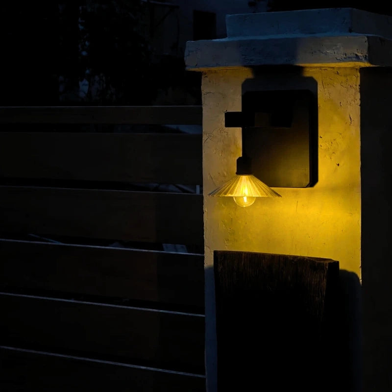 Solar Wall Lights Outdoor - Weather-Resistant, Dusk Sensor, Wireless 3