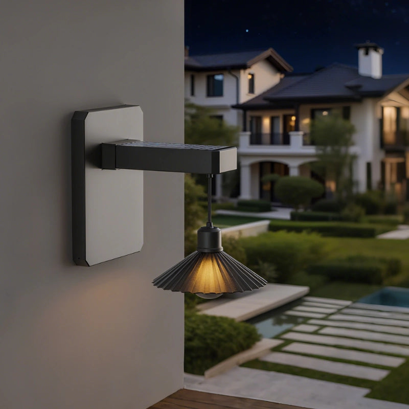 Solar Wall Lights Outdoor - Weather-Resistant, Dusk Sensor, Wireless 6